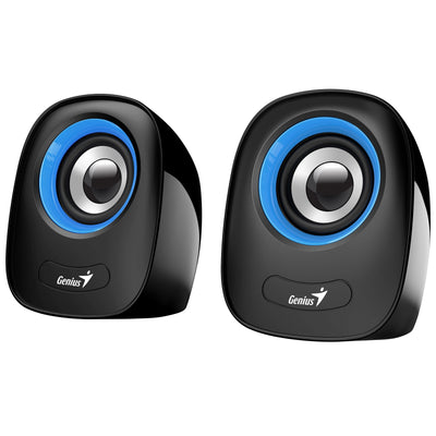 Genius Desktop Speakers, Stereo Sound, USB Powered Plug, Blue