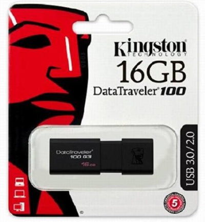 Pack of 25 - 16GB Kingston DataTraveler USB 3.0 / 2.0 Flash Drive DT100G3