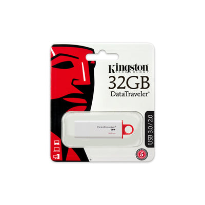 Pack of 25 - Kingston DataTraveler G4 32GB USB 3.0 Red USB Flash Drive