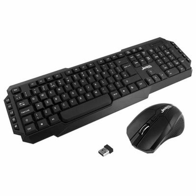 Jedel Wireless Gaming Desktop Kit, Nano USB, Multimedia Keyboard,  Mouse