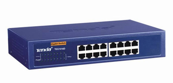 Tenda 16 Port 10/100/1000 Unmanaged Gigabit Ethernet Switch TEG1016D