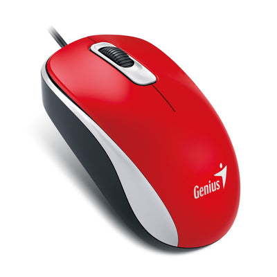 Genius USB Red Mouse, 1.5m Cable