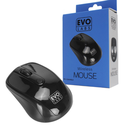 Evo Labs Wireless mouse Gloss Black
