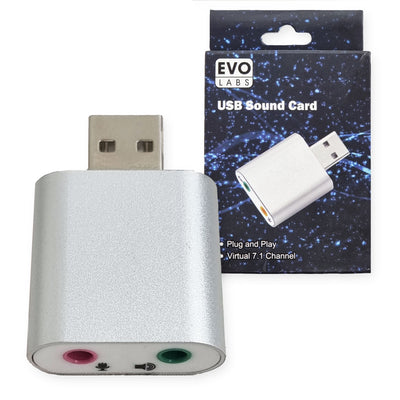 Evo Labs Plug and Play USB Sound Card