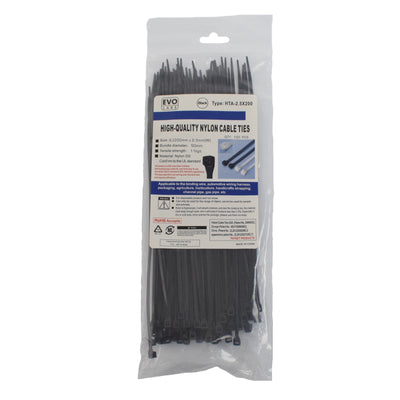 Evo Labs Cable Ties 200 x 2.5mm 100 Pack